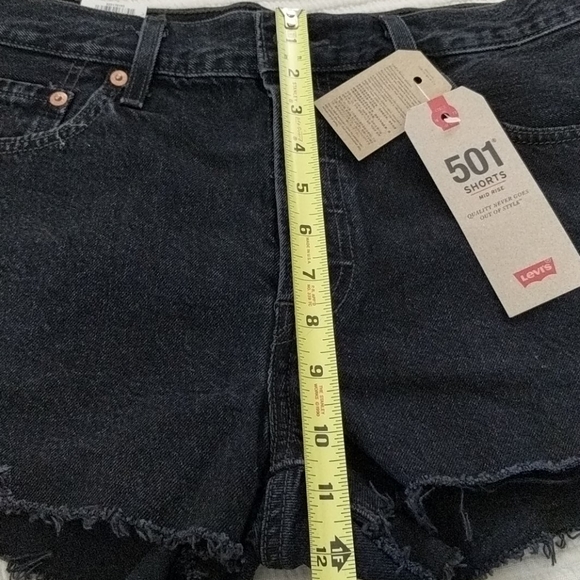 NWT Levi's 501 Non-Stretch Shorts Faded Black Grey - Picture 6 of 8